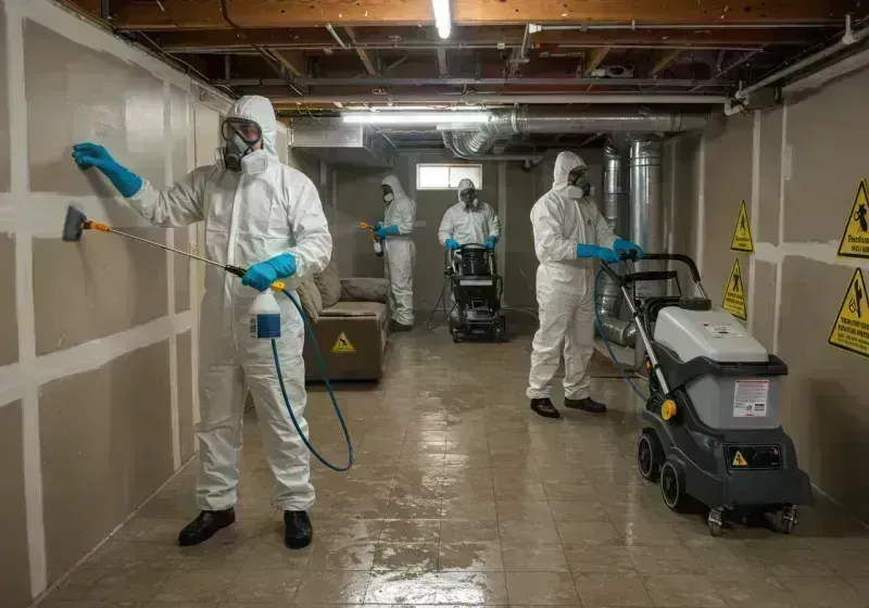 Basement Moisture Removal and Structural Drying process in Fulton County, KY